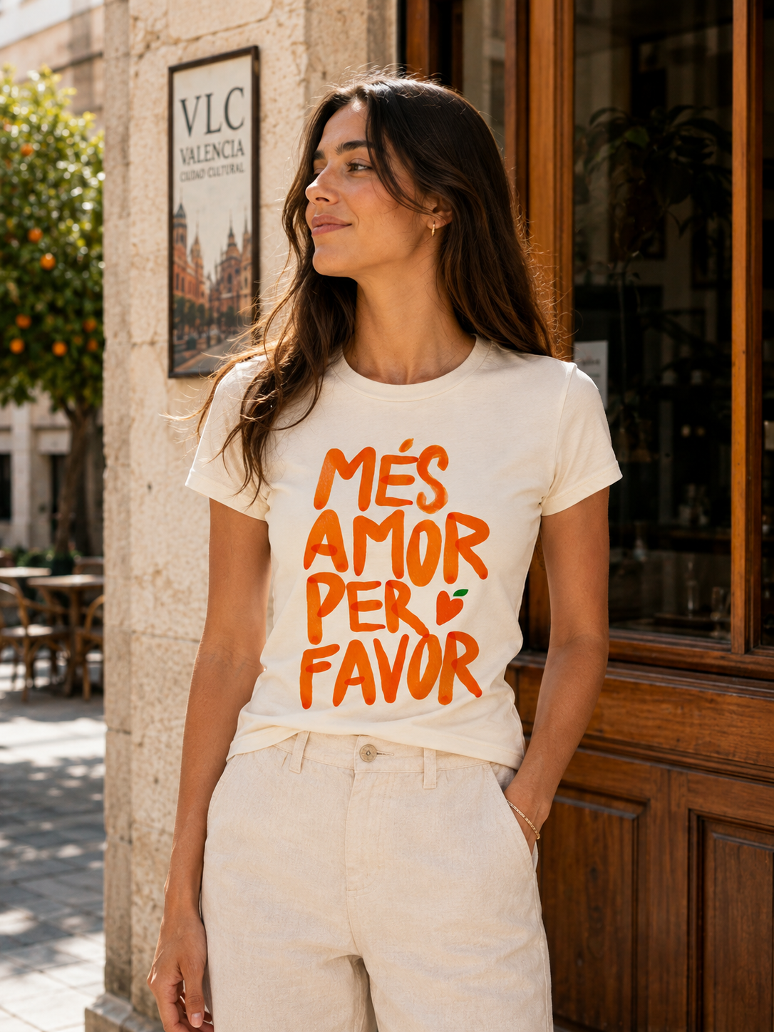 Terreta Camiseta Més Amor Valencia — Mujer