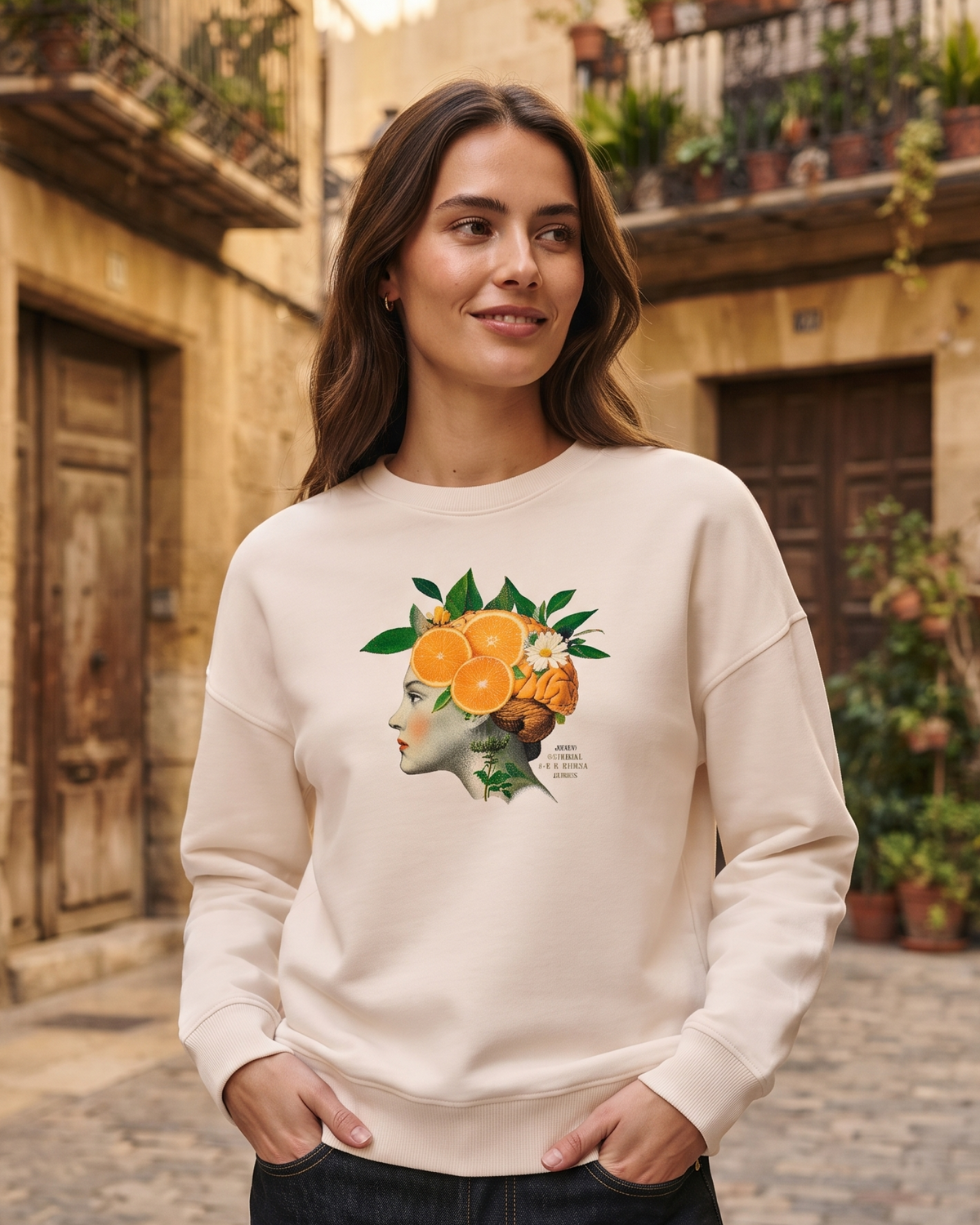 Sudadera Terreta Básica Piensa Valencia