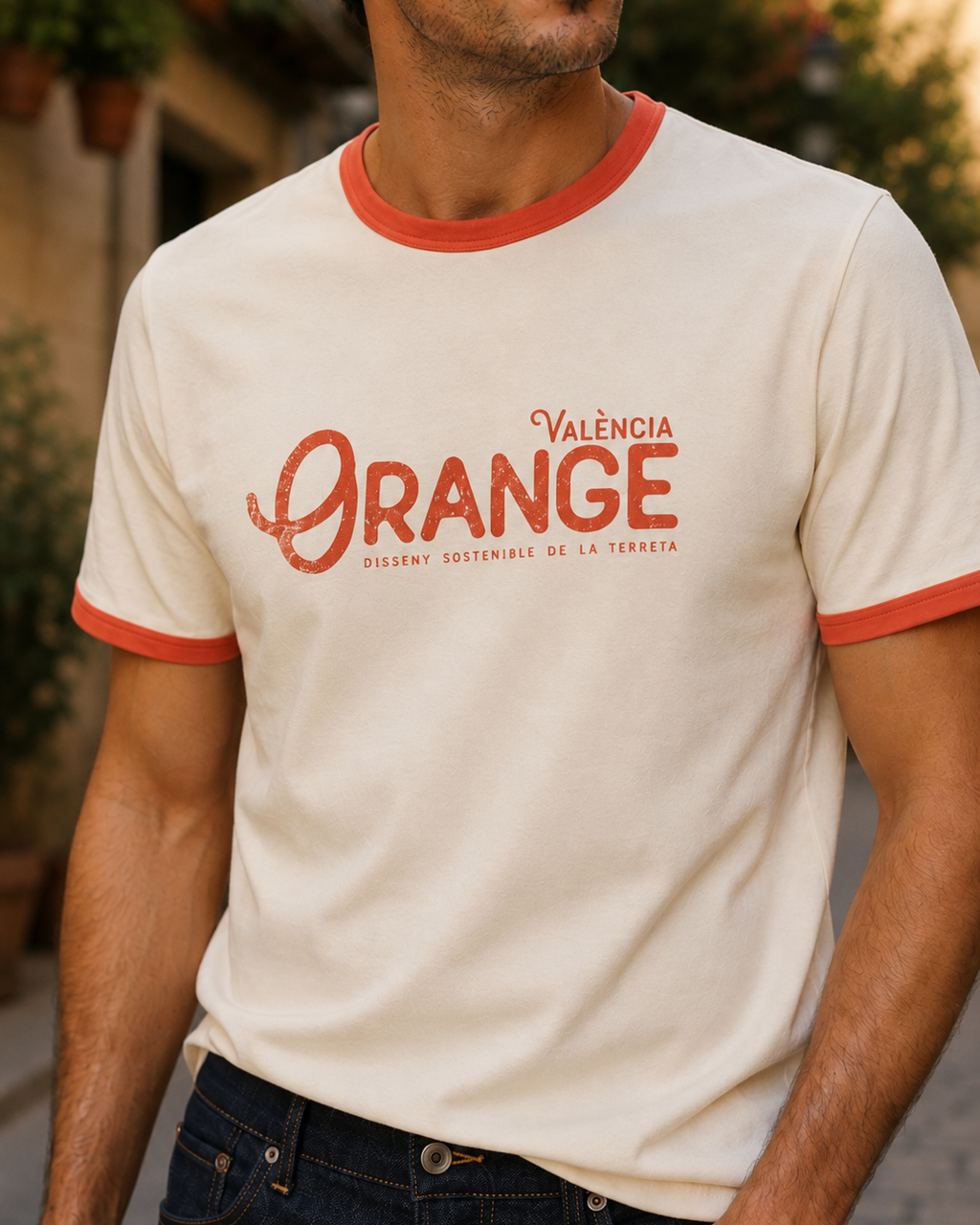Terreta Ringer Orange Valencia T-Shirt