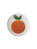 Chapa Mandarina Terreta – ilustración naranjita efecto bordado fondo blanco