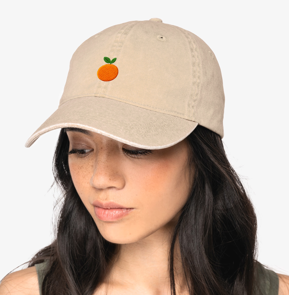 TERRETA GORRA NARANJA BORDADO