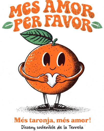 TIENDA CAMISETA NARANJA CORAZÓN MES AMOR